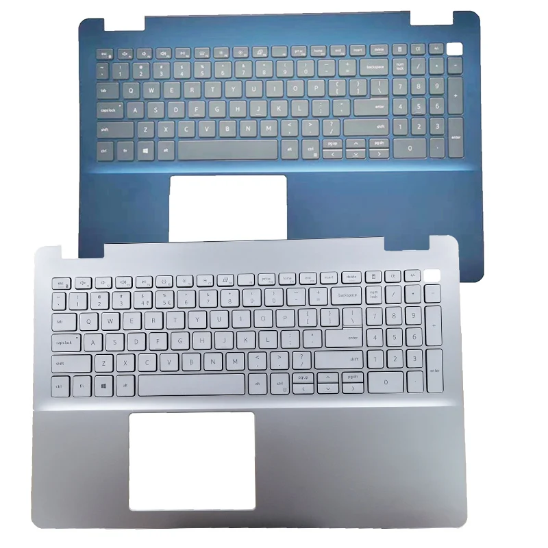 

New Laptop Case For DELL Inspiron 15 5000 5584 Palmrest With Backlit Keyboard 0227VH 0DFX5J Blue/Silvery