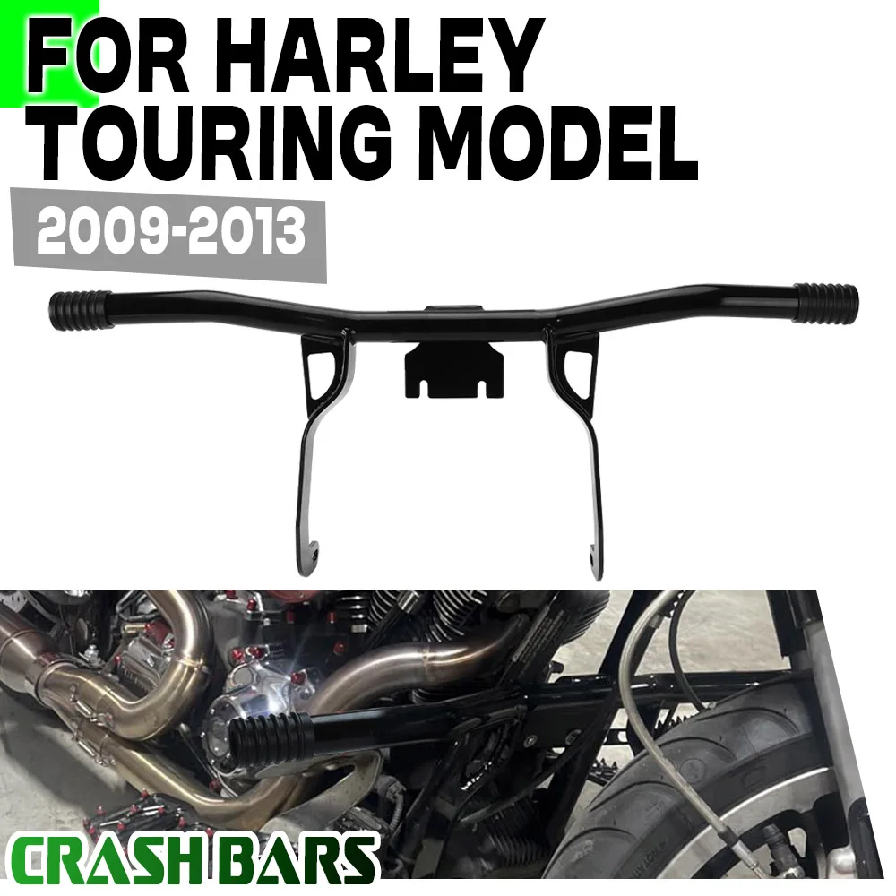 

Black Engine Guard Motorcycle Front Crash Bar Highway Protector For Harley Touring 2009-2013 Road Glide Street Glide Road King