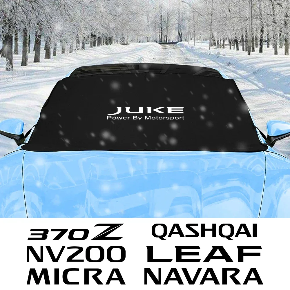 

Car Windshield Snow Block Cover For Nissan Qashqai J10 J11 Juke 2 Micra K13 K14 Leaf Navara 370Z Pathfinder Nv200 Accessories