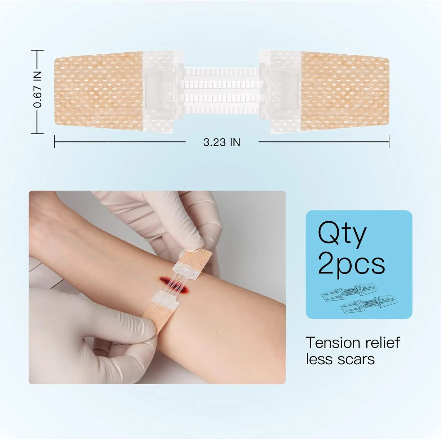 Zip Stitch Emergency Wound Closures Device Repair Wounds Without Stitches Zip Sutures Butterfly Bandaids Health Care