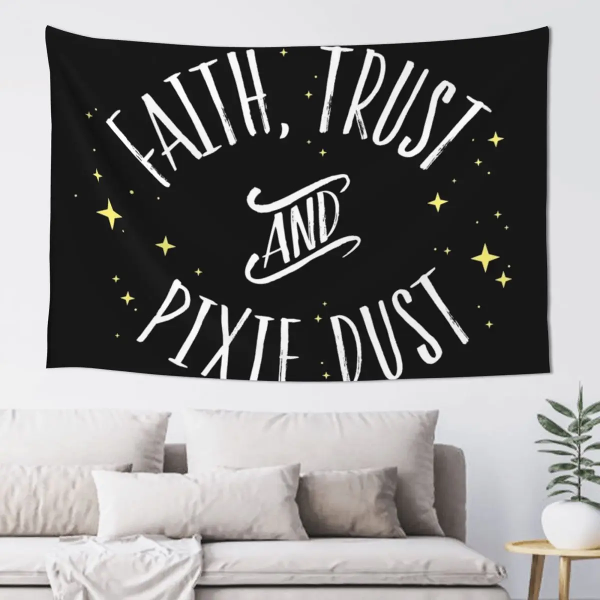 Faith Trust and Pixie Dust // Peter Pan Tshirt Tapestry Decorations For Room On The Wall Home Decorators Tapestry