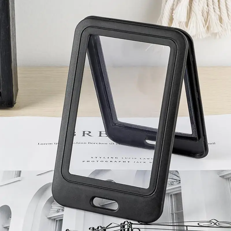 Plastic Badge Holder Double Sided Retractable Card Protector with Clip Secure Access Card Holder for Office and Events