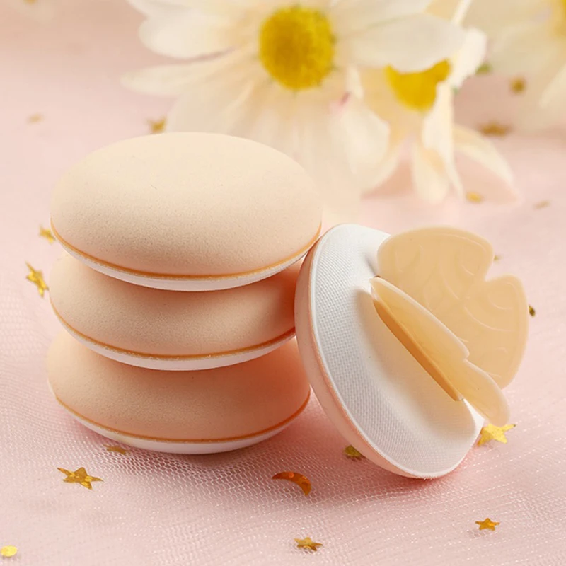 1/4Pcs Mini Cotton Puff Bow Knot Air Cushion Liquid Foundation Makeup Sponge Puffs Dry Wet Puff Cosmetic Applicator Makeup Tools