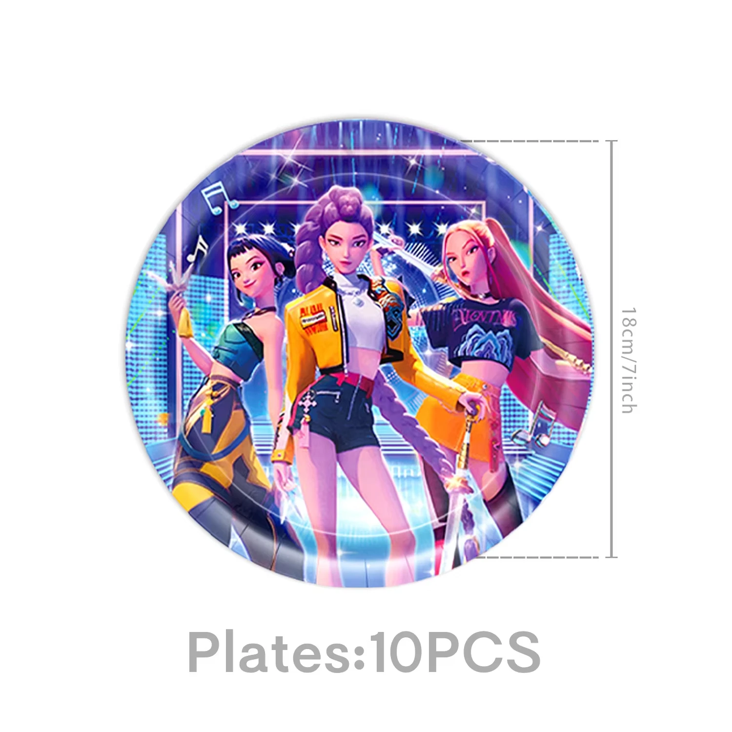 K‑Pop Birthday Party Tableware Set Napkins Tablecloth Paper Cups Gift Bags Plates Balloons Cake Toppers Baby Shower Supplies view 2