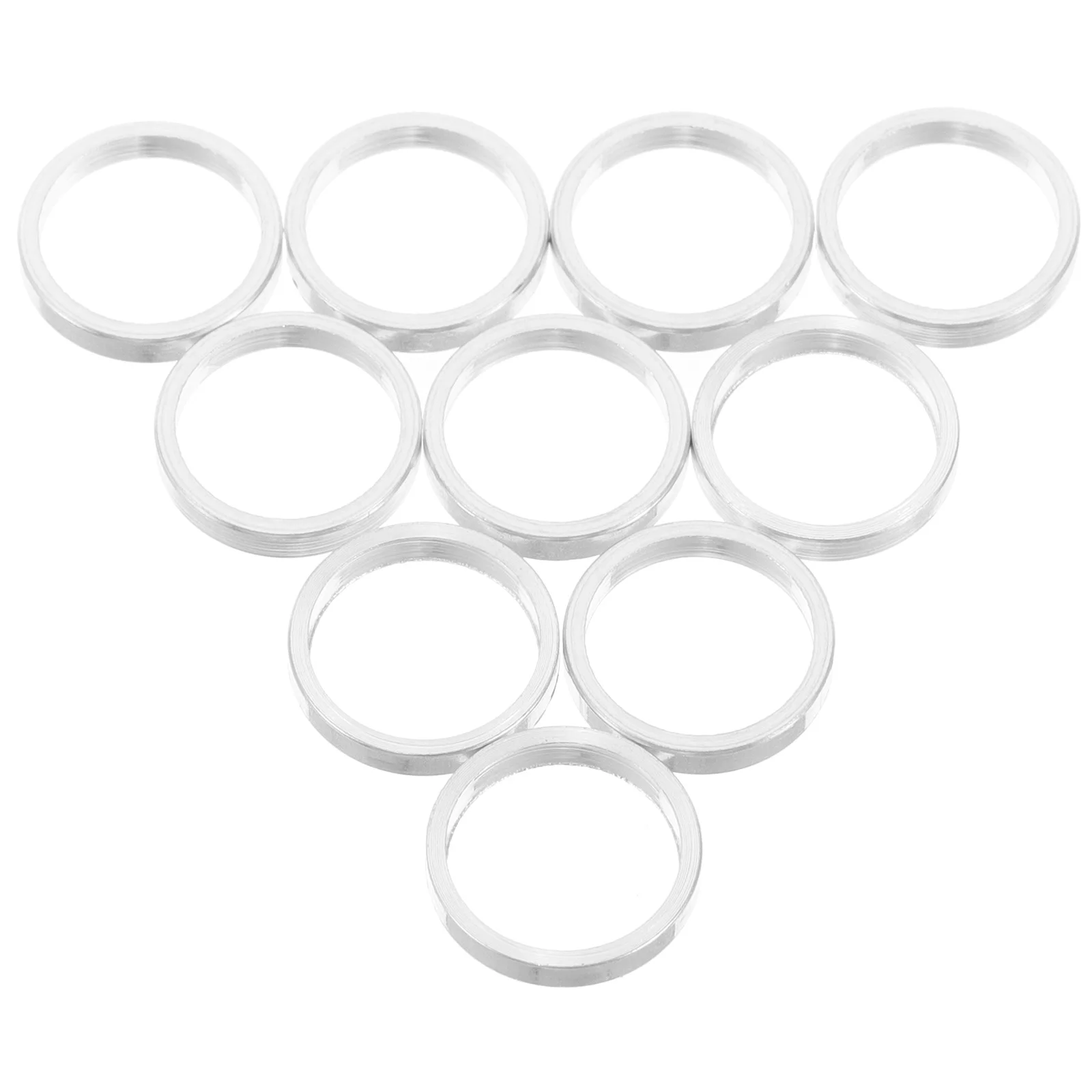 

10pcs Bicycle Screw Washers For Double Chainring Conversion Aluminum Stem Headset Spacers Bike Fork Steerer Spacer Replacement