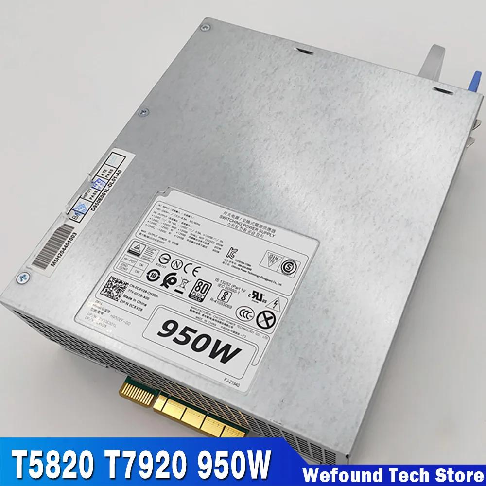 Workstation Power Supply H950EF-00 D950EF-00 AC950EF-00 CXV28 WGCH4 For DELL T5820 T7820 T7920 950W