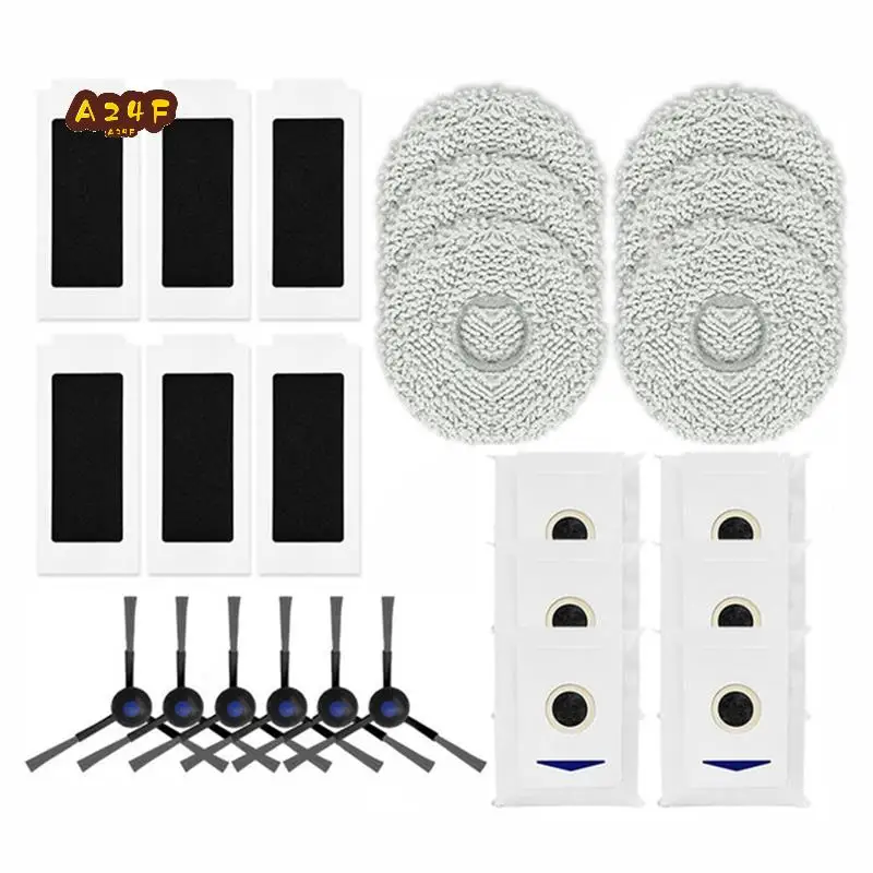 

A24F-Replacement Parts For Ecovacs Deebot T30 Pro Omni / DDX14 / T30 MAX Vacuum Side Brush Hepa Filter Mop Rag Dust Bag