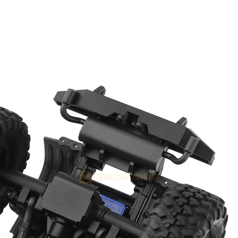 Czarny plastikowy tylny podwójny wydech druk 3D do części zamiennych 1/18 RC Crawler TRX4-M Defender