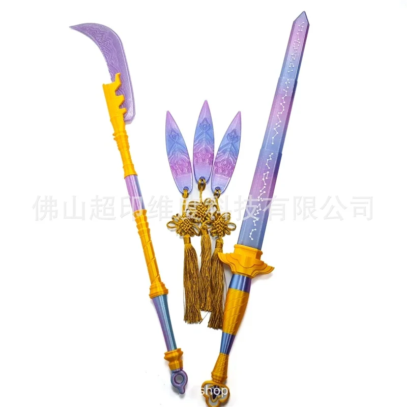 3PCS Hunters Knife For Mira Cartoon Roleplay Cosplay Swords Props For Rumi Enhanced Version Carnival Cosplay Costume Accessories