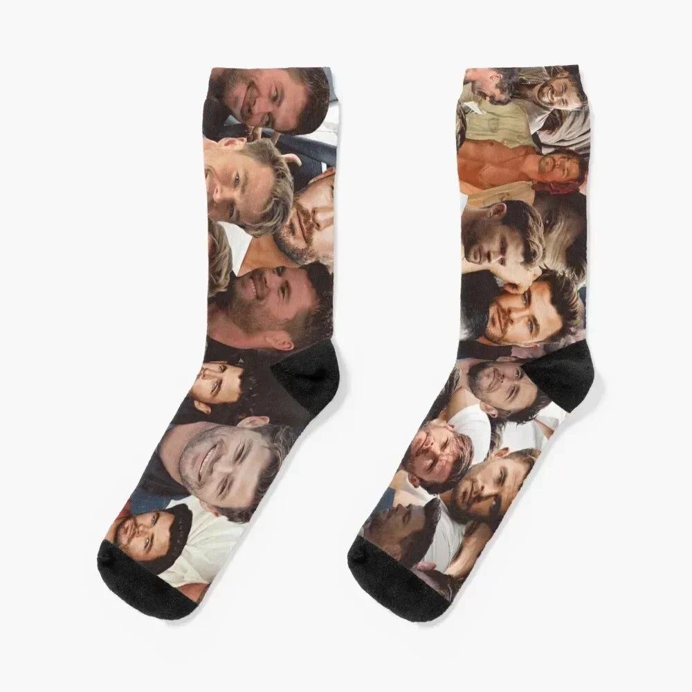 Chris Hemsworth photo collage Socks cool christmass gift Running Climbing Socks For Man Women's