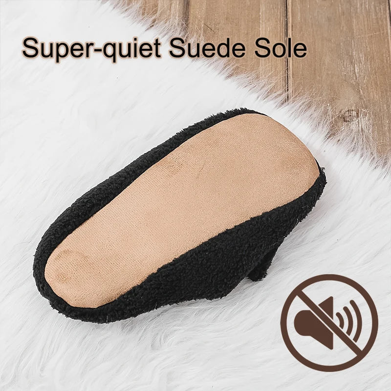 شباشب نسائية قطيفة سهلة الارتداء على شكل قطة سوداء أحذية مريحة من القطيفة بطانة أحذية غير رسمية للمنزل أحذية بخطوة واحدة مع نعال من جلد الغزال
