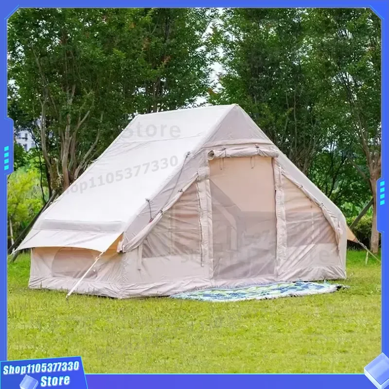 New Portable Four-Season Inflatable Waterproof Tent with UV Protection and Easy Setup for Camping Outdoor Travel Roof Top Use