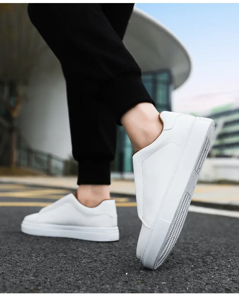 

Large Size 39-48 Men Casual Shoes Breathable White Sneakers Fashion Driving Walking Tennis Shoes for Male Skate Flats Sneakers