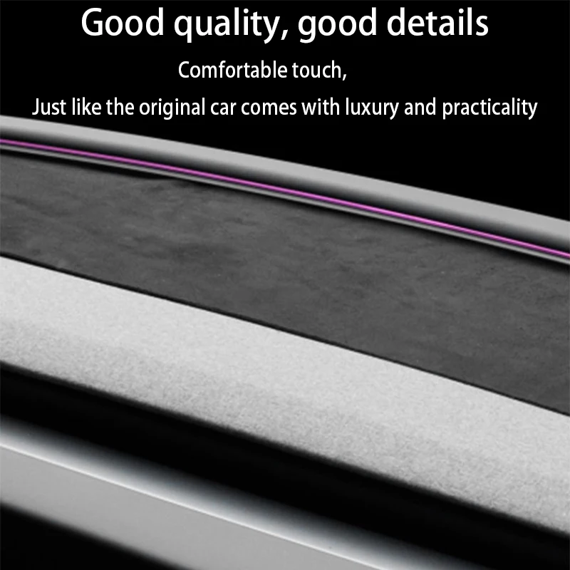 المضادة للأشعة فوق البنفسجية غطاء لوحة القيادة ل تسلا نموذج 3 هايلاند 2024 مركز وحدة التحكم الملحقات داش حصيرة بطانة حماية ظلة #6