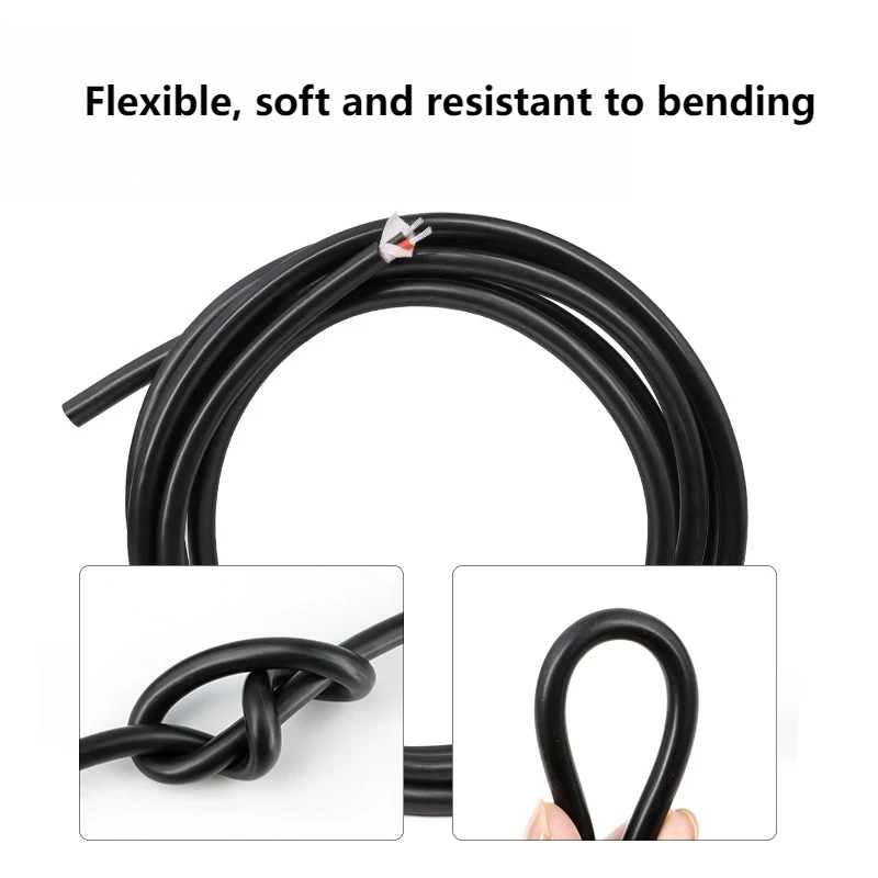 High Temp Flexible Silicone Rubber Insulated Multi‑Core Power Cable, 2/3/4/6 Cores 22-10AWG Soft Copper Electrical Wire, 1‑10M