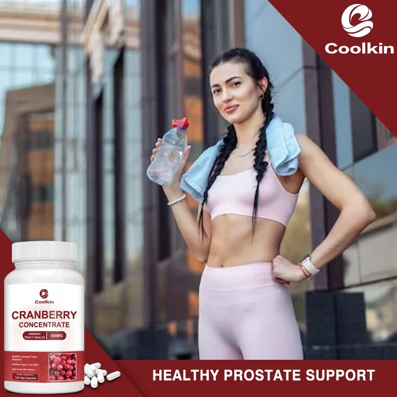 Organic Cranberry Capsules 500 Mg - Antioxidant, Promotes Urinary Tract Health, Relieves Frequent Urination