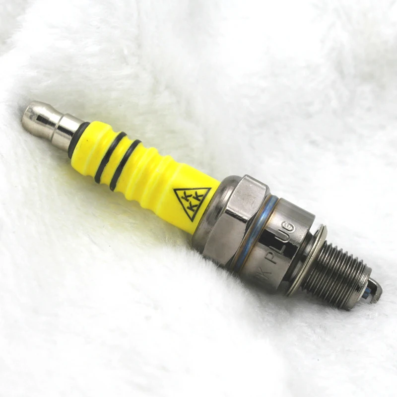 Motocycle 12mm A7TC/D8TC Spark Plug for Dirt Bike Moped GY6125CC Scooter Modification Single-Electrode Sparking Plug Nozzle