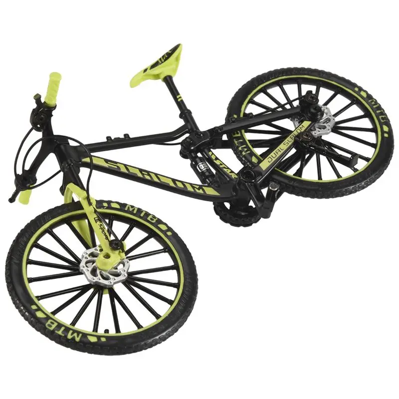 AS96-Mini 1:10 Alloy Bicycle Model Diecast Metal Finger Mountain Bike Downhill Bike Adult Collectible Children