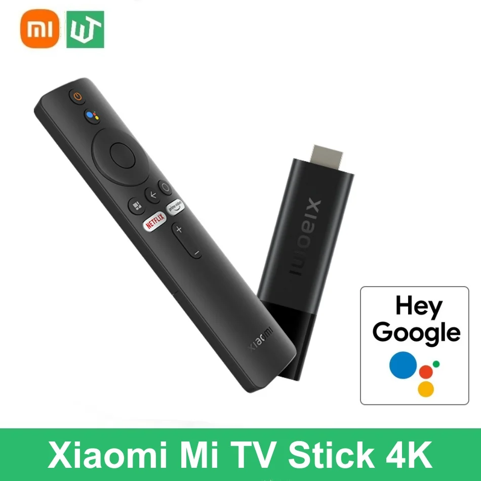 Глобальная версия Xiaomi Mi TV Stick 4K Wi-Fi Google Assistant Bluetooth 5,0 Android TV 11 HDR четырехъядерный процессор 2 ГБ + 8 ГБ Dongle Smart TV