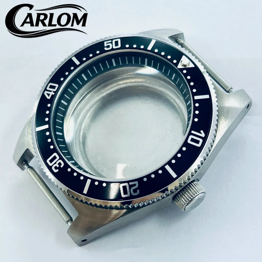 40mm NH Watch Case For NH34 NH35 NH36 NH38 NH39 NH70 NH72 Movement S Crown Black Blue Green Orange Chapter Ring Watch Parts