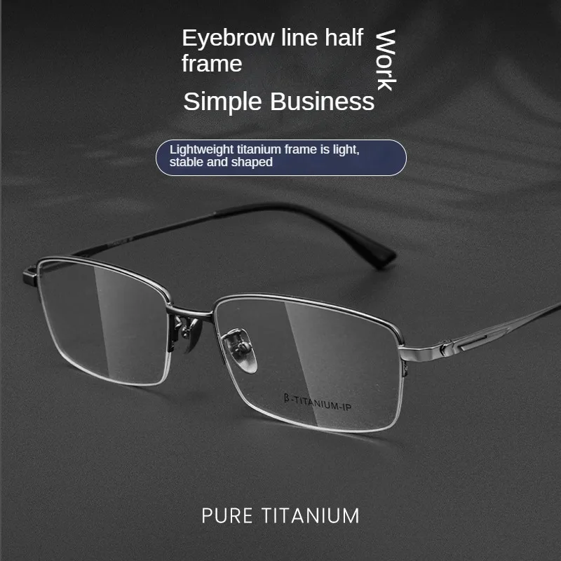 vosun-82218t-monture-de-lunettes-semi-jante-pour-hommes-d'affaires-adaptee-a-la-prescription-monture-de-lunettes-de-myopie-en-titane-pur-ultra-leger