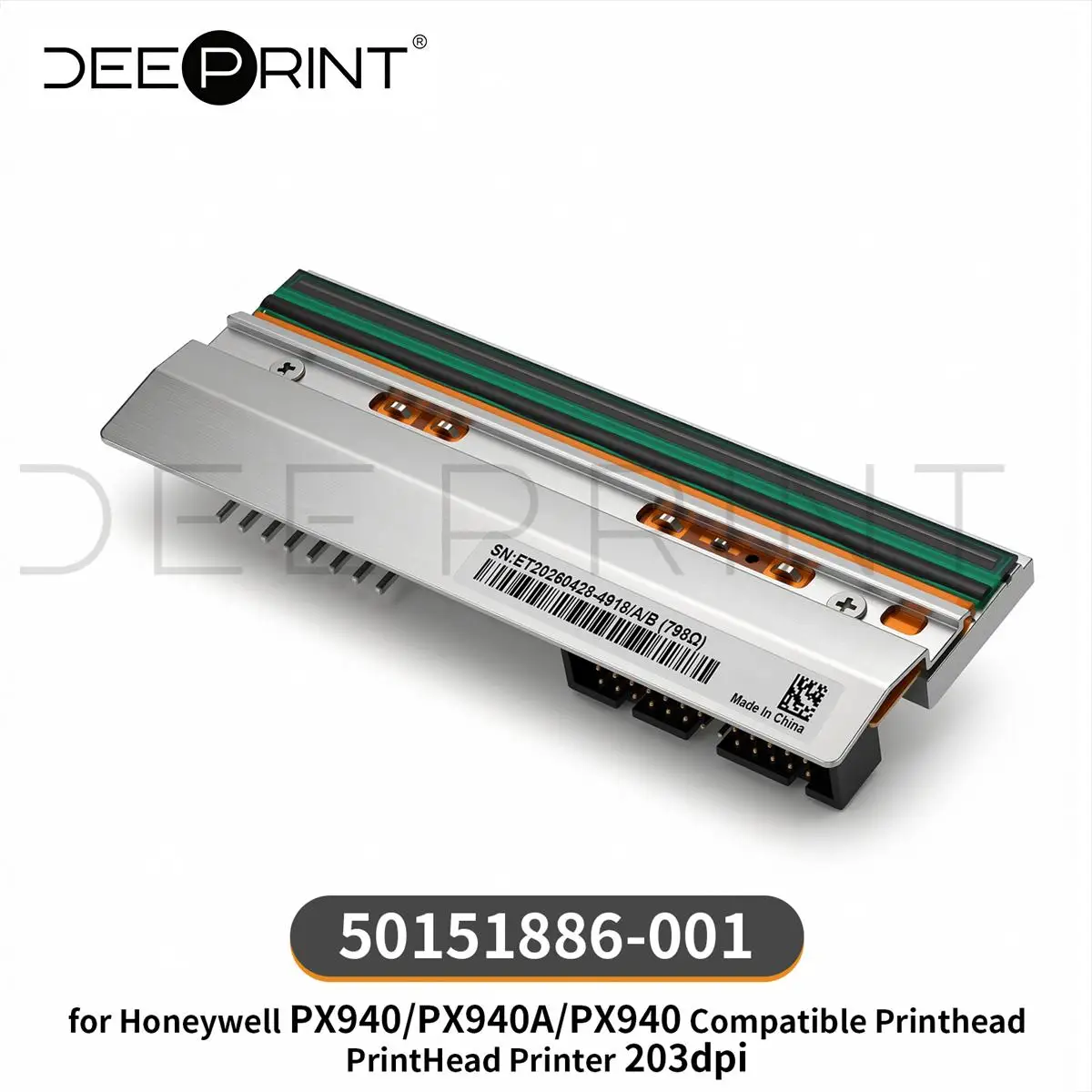 50151886-001 203DPI Thermal Printhead for Honeywell PX940 PX940A PX940V Barcode Label Printers Print Head | 3-Month Warranty