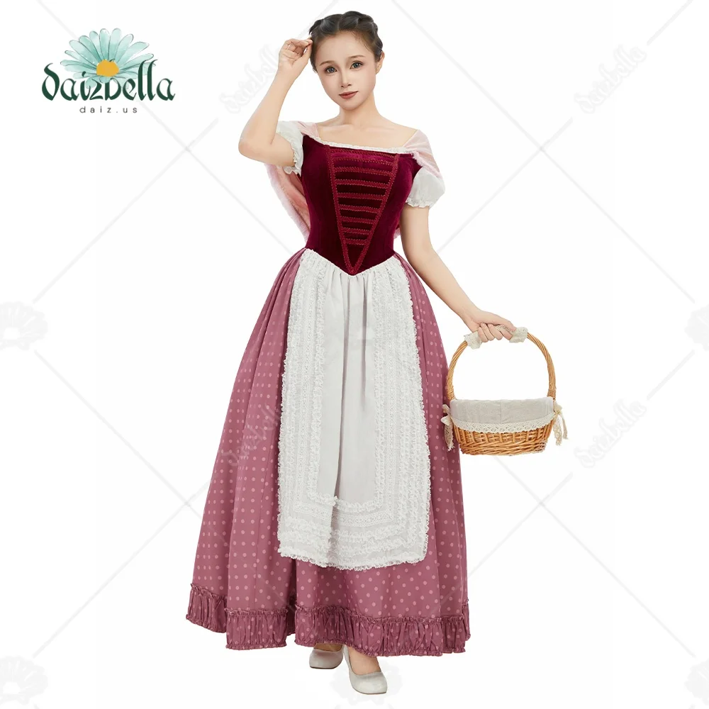 

DAIZBELLA Women's Medieval Dress Oktoberfest Dirndl Dress German Bavarian Costumes