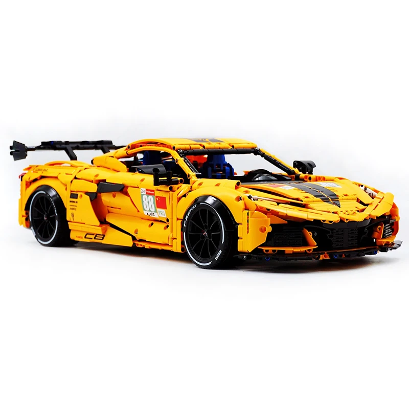 High-end gule 10622 moc técnico kervtte super carro esportivo hypercar 1:8 modelo blocos de construção quebra-cabeça brinquedo diy presentes de natal criança