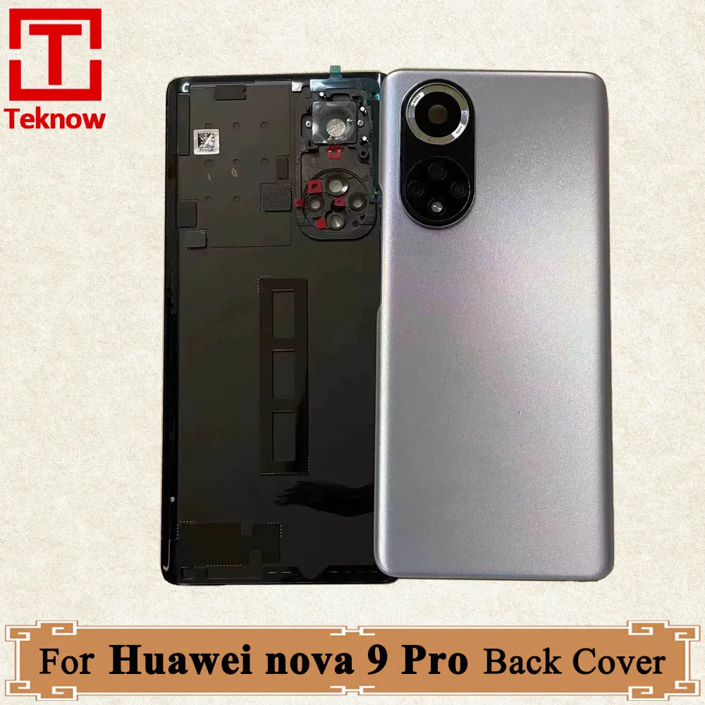 

Original Back Battery Cover For Huawei nova 9 Pro Back Cover RTE-AL00 Hebe-BD00 Rear Door Housing Case With Adhesive Replacement