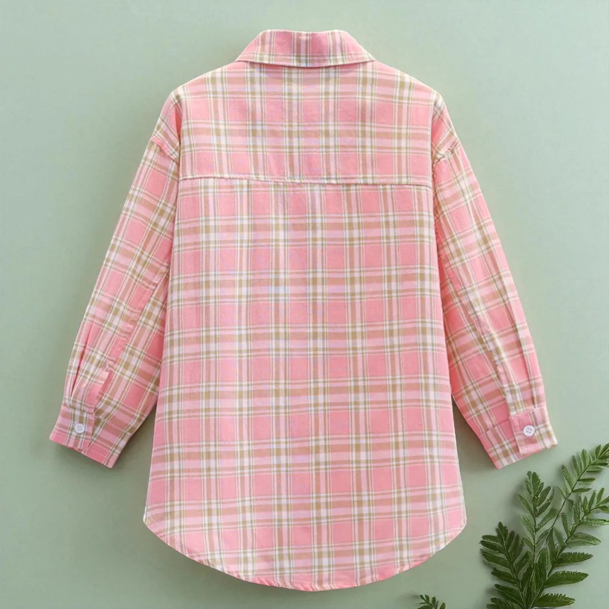 Girls Shirts Long Sleeve Toddler Plaid Tops for Kids Costumes Children Clothing Back to School Uniform Blouse 6 8 9 10 12 Years