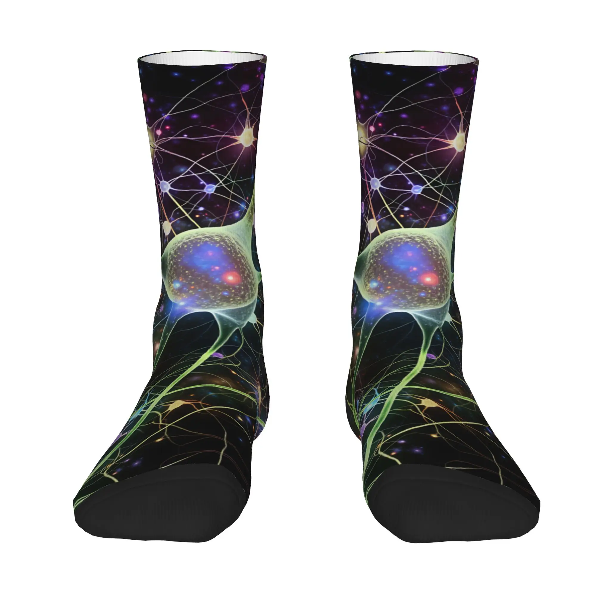 Neuro Brain Time! Let's Have Some Synapse Fun  Stockings  Funny Socks Adults Men Medium Soft Socks Winter Skateboard Design Non