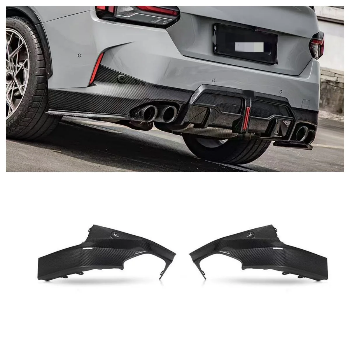 High Level Material Dry Carbon Fiber Body Kit Diffuser Car Bumpers For BMW 2 Series G42 M240 Car Bumper