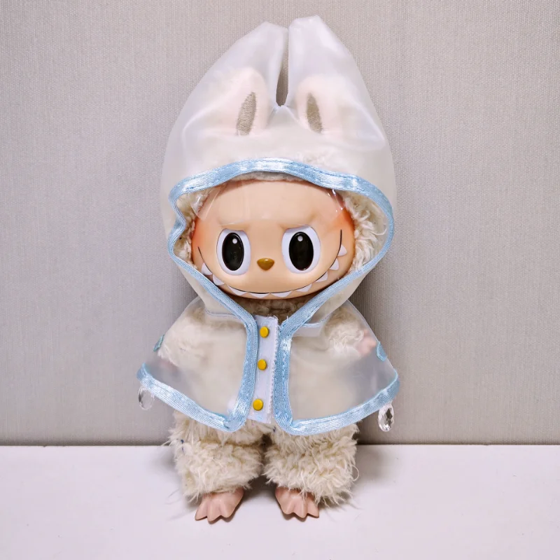 

Suitable for Labubu 15cm/17cm V1 V2 V3 Doll Raincoat Suits Clothes Trendy Cool for Labubu Clothes Raincoat Dress Up Accessories