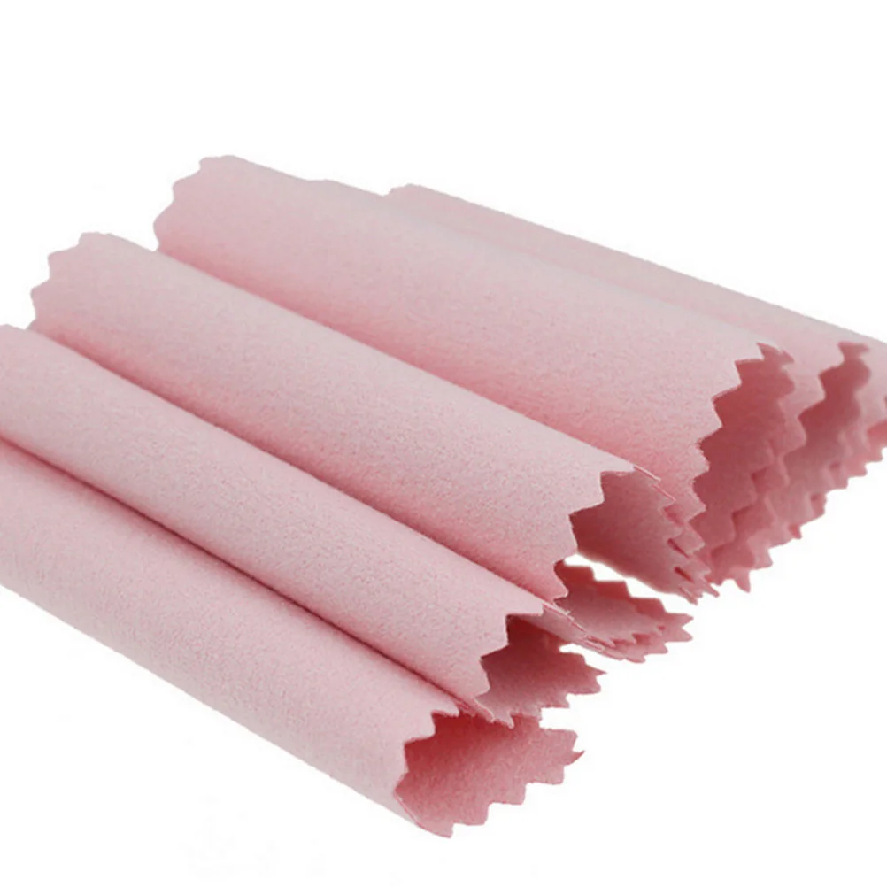 50 Pcs Silver Cleaner Jewelry Accessories Cloths to Gold Wipes Liquid Car Wiping Polishing Printable Tools Napkins for