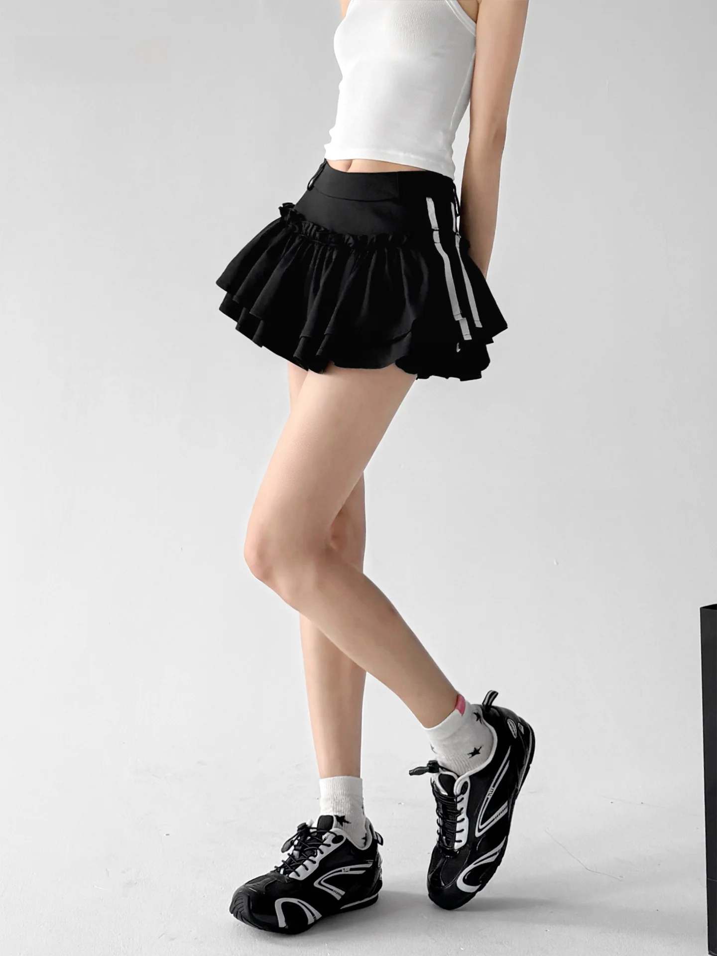Ballet Style Multi-Layer Fluffy  Skirt for Tall Women Sweet Sister Short Cake Skirt A-Line Skirt Summer 2026 Polyester Fiber