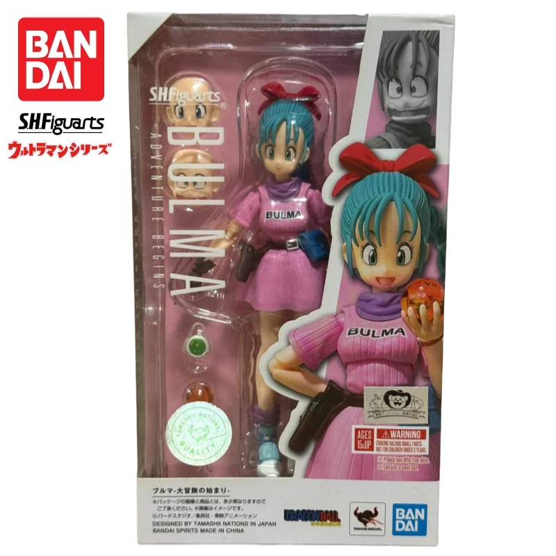 

In Stock Bandai S H Figuarts Original Dragon Ball Bulma Doll Brand New Boxed Action Figure Anime Characters Model Garage
