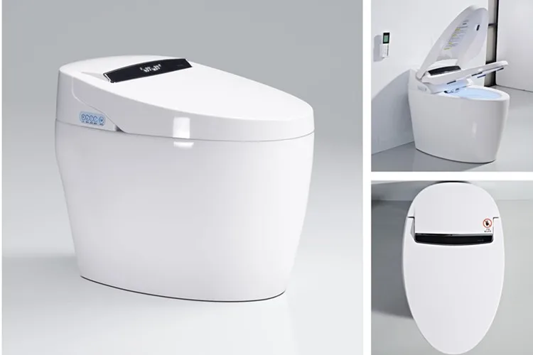 Chaozhou New Design Auto Washing Automatic Water Spray Smart Toilet for Bathroom - view 6