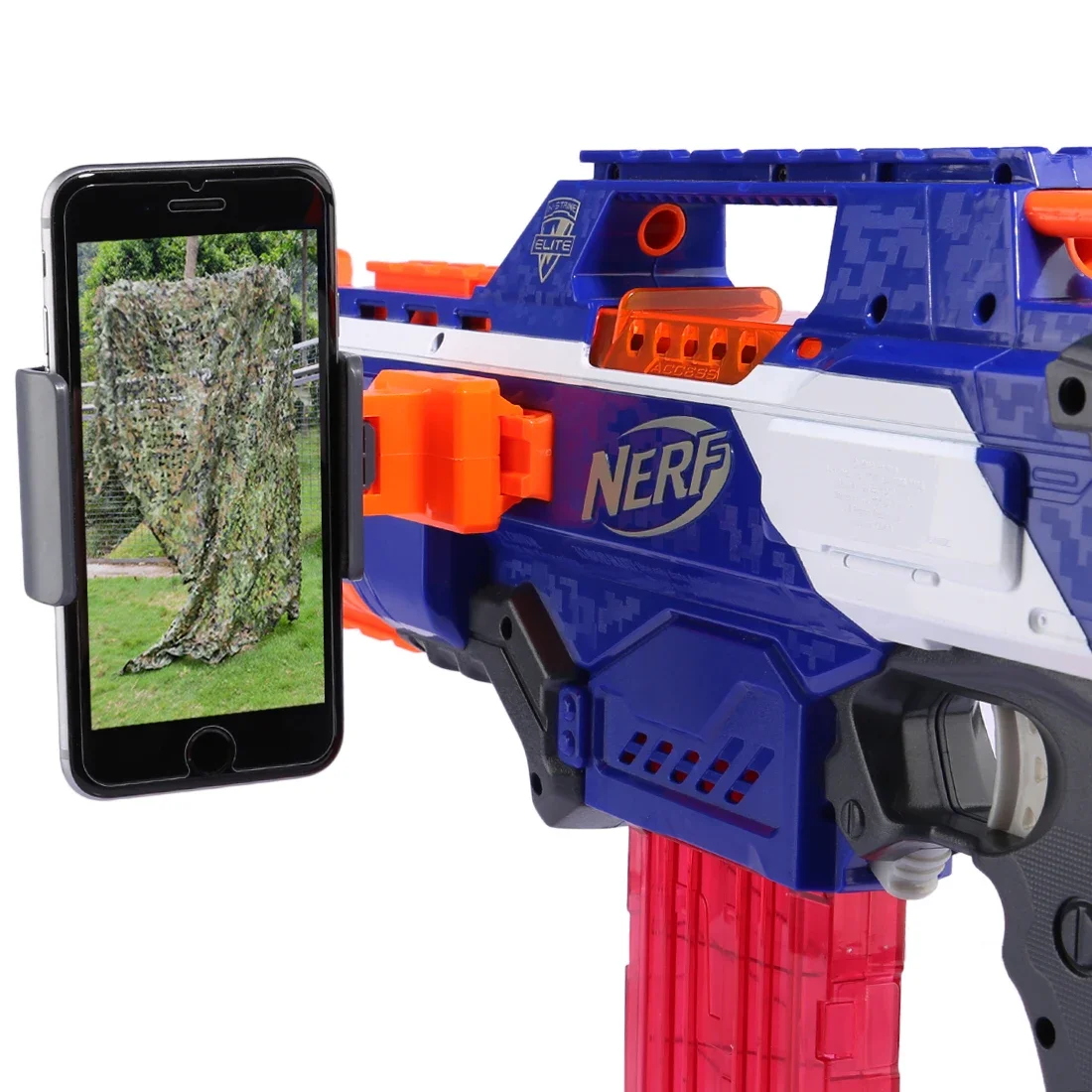 Nerfライトシリーズ用タクティカルフォンホルダー、変更部品、グレー