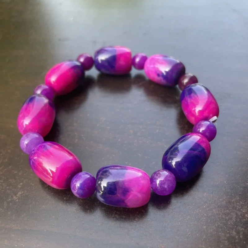 

Новый красочный браслет из натурального камня, изысканный темпераментный браслет, ювелирные изделия