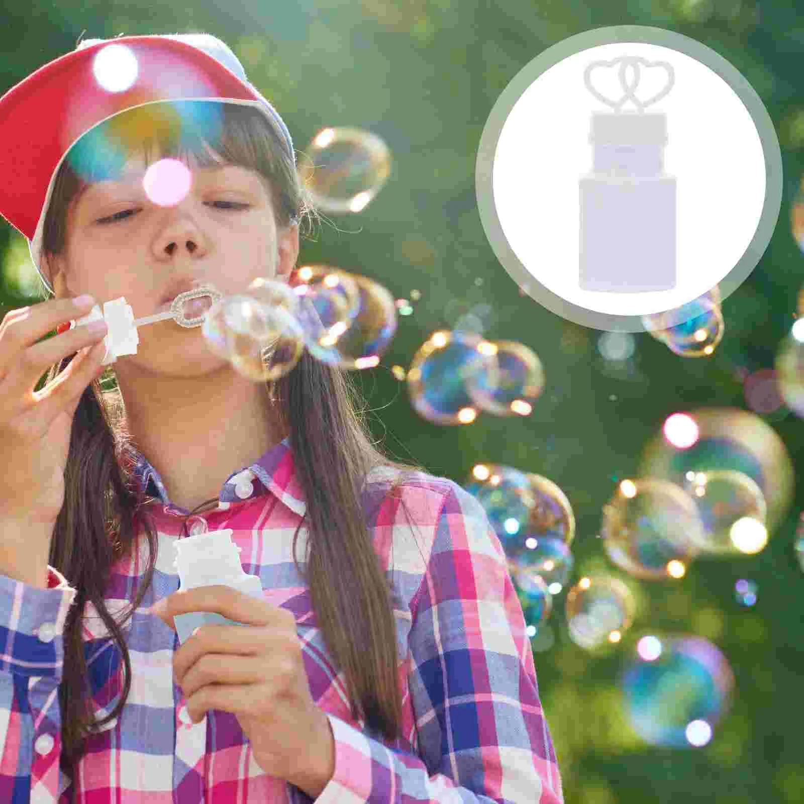 16 Uds DIY botella de burbuja vacía varita botellas extintor máquina de palo para niños