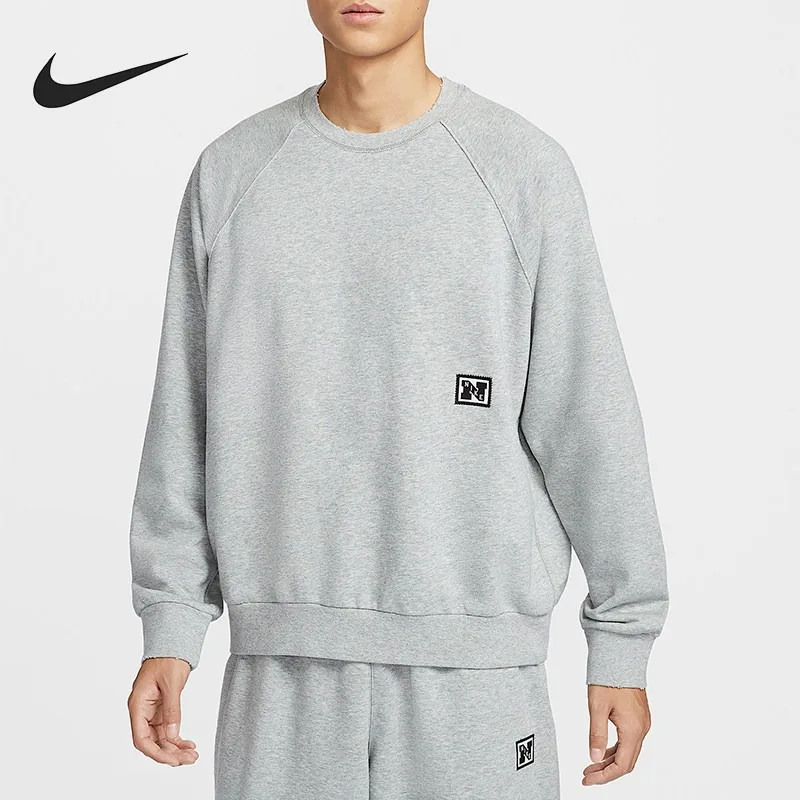 Nike Men's Knitted Loose Warm Classic Sports Crew Neck Sweater HJ3137-077