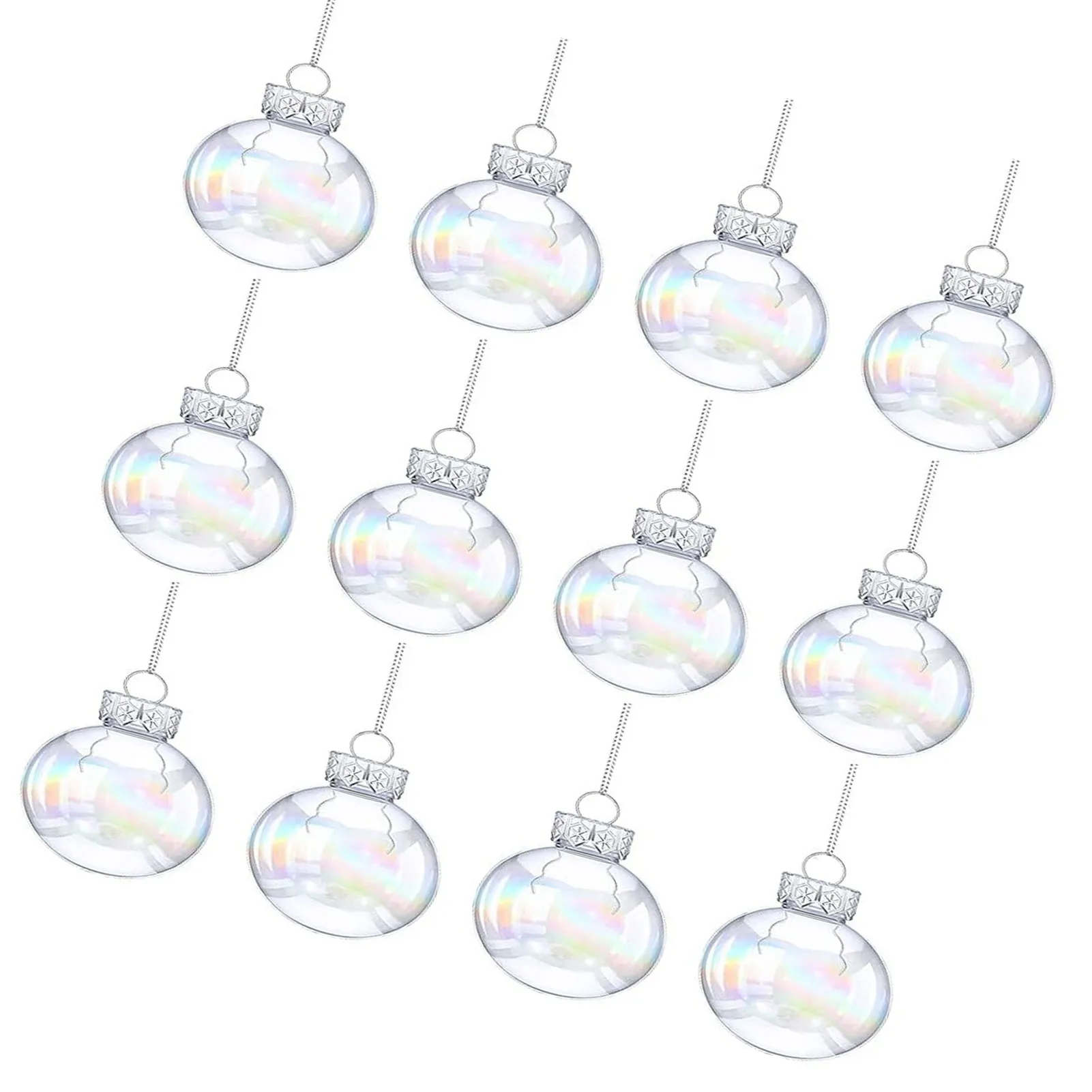 

Christmas Dazzling Hanging Ball Christmas Rainbow Color Balls for Christmas Themed Party Decor xqmg