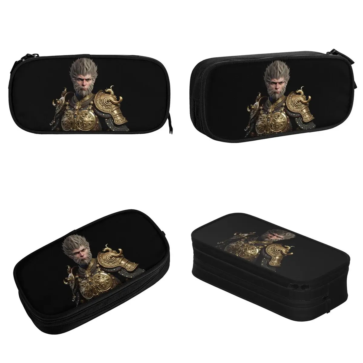 Black Myth Wukong 2024 Game Pencil Case Monkey King Pencilcases Pen Student Large Storage Bags School Supplies Gifts Stationery