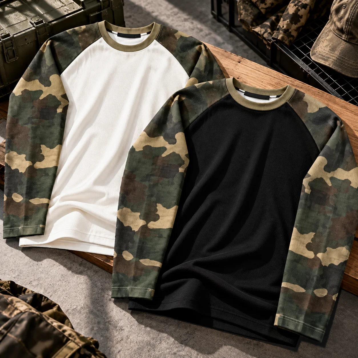 Men's Long Sleeved 3D Printed Camouflage Pattern Breathable Fashionable Versatile Top Young Couple Outdoor Climbing Gear Y2k Top