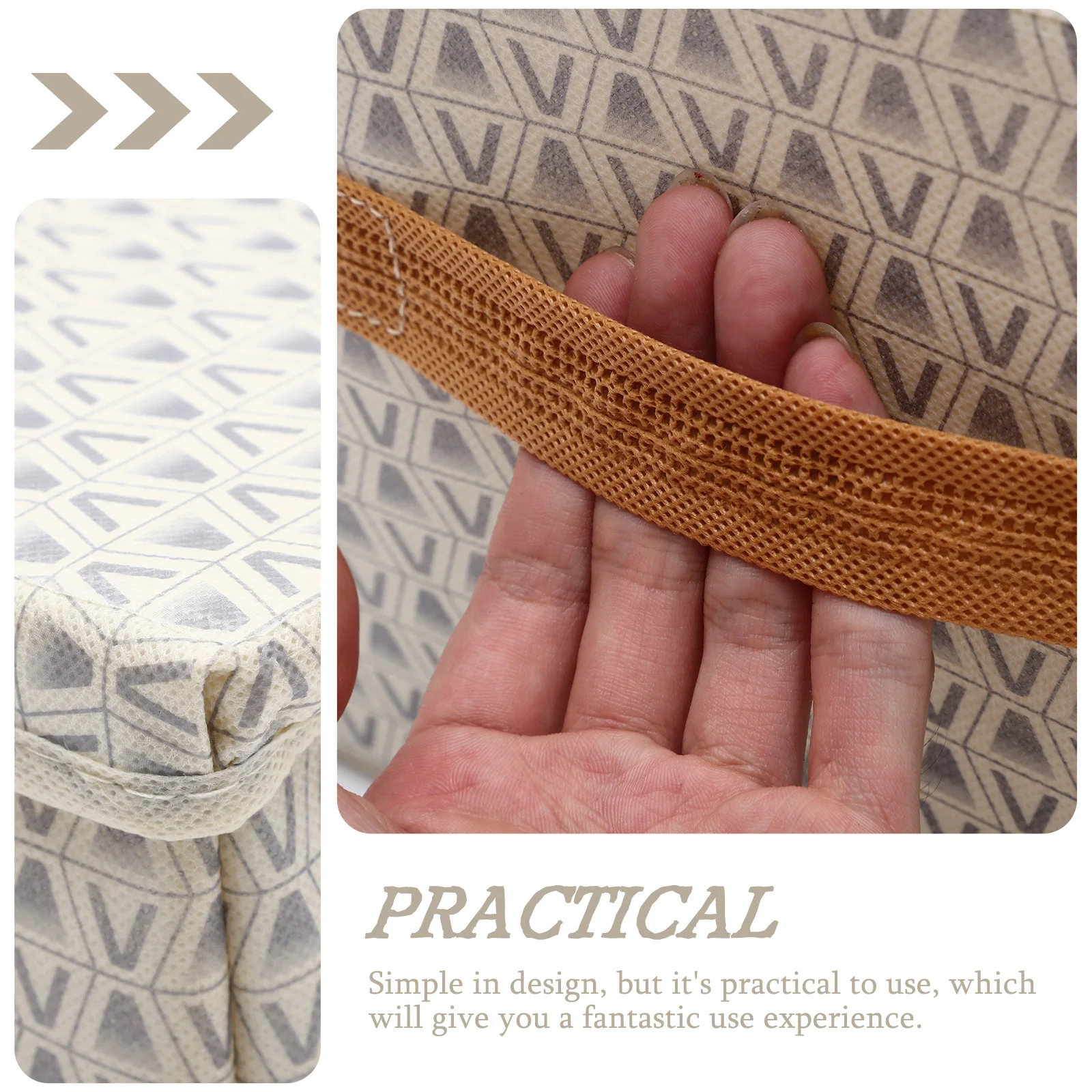 

Multifunctional Foldable Storage Box for Clothes Blankets Towels Heavy Duty Portable Organizer for Bedroom Home Dormitory Space