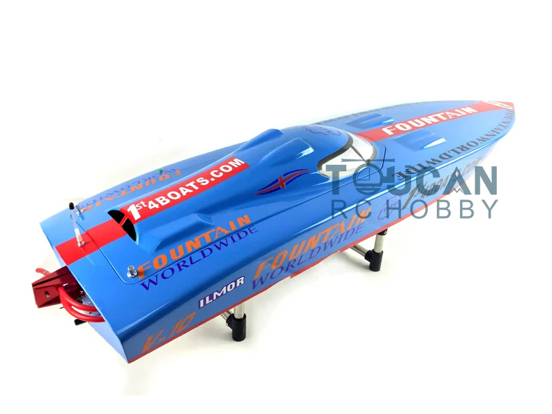 DTRC G26IP1 26CC Blue Fiber Glass 50KM/H Gasoline Racing ARTR RC Boat W/ Radio System Speedboat Boy Toys THZH0072-SMT7