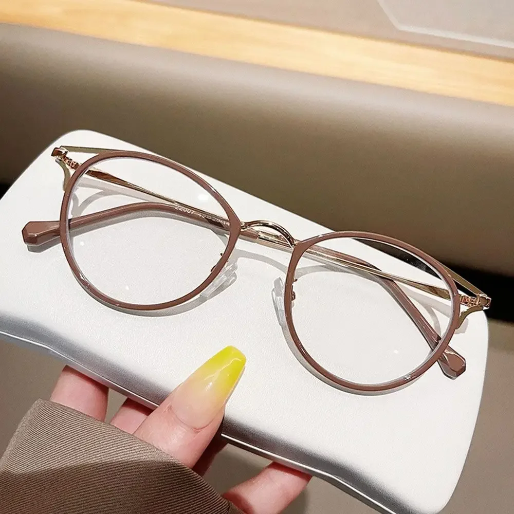 

Trends Women Office Anti Blue Light Oversized Computer Glasses Cat Eye Female Blue Blocking Big Size Eyeglasses Alloy Frame