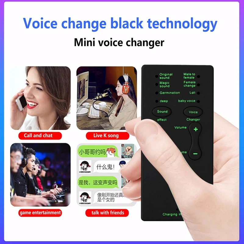 ABGZ-Voice Changer Different Sound Changes Device For Computer Laptop Mobile Phone