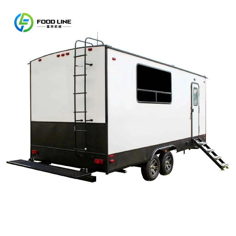 Customized Dual Axle Mobile Office Trailer Portable Temporary Site Office for Construction Mining Field Engineering Projects
