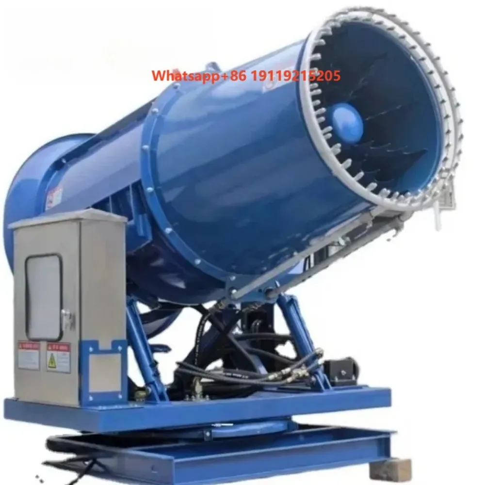 Water Cannon Sprayer Machine 12HP Agriculture Sprinklers Irrigation System 90m Trailer Fog Suppression Mist Cannon for Farm